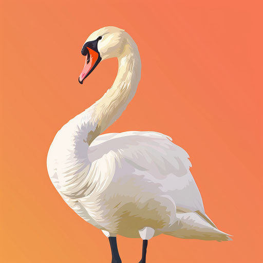 swan vector clipart coker