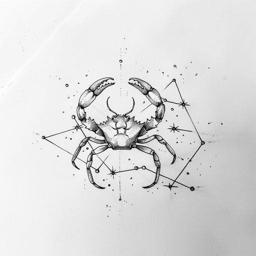 Artistic Cancer Constellation Tattoo Sketches Imagella