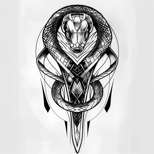 Brilliant Black Mamba Tattoo Flash Imagella