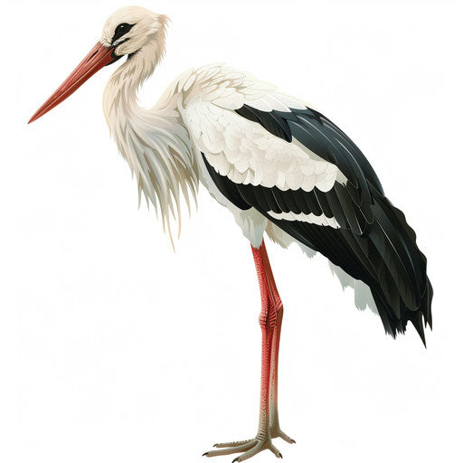 Stork Clipart In Photorealistic Style: 4k Vector Clipart – Imagella