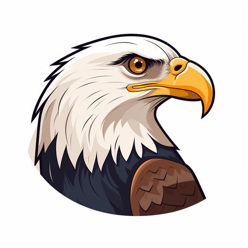 Bald Eagle Clipart In Minimalist Art Style: High-res Vector & 4k – Imagella