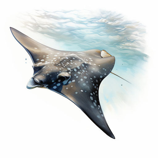 Stingray Clipart In Oil Painting Style: Hd Vector & 4k – Imagella