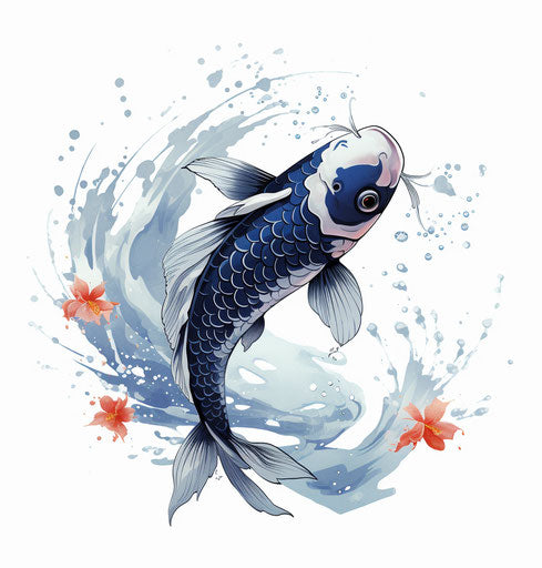 realistic koi fish drawing color