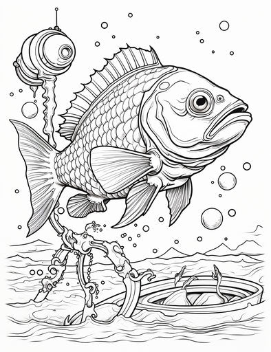 Kids' Creativity with Fish Coloring Pages – IMAGELLA