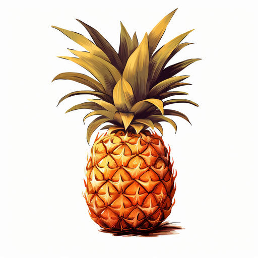 Ananas Clipart In Chiaroscuro Art Style: 4k Vector Clipart – Imagella