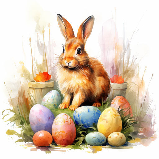 Easter Clipart In Oil Painting Style: 4k & Svg – Imagella