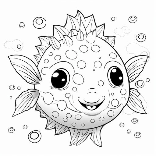 Kids' Creativity with Fish Coloring Pages – IMAGELLA