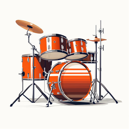 Drum Clipart In Minimalist Art Style: 4k Vector & Svg – Imagella