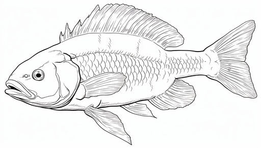 Kids' Creativity with Fish Coloring Pages – IMAGELLA