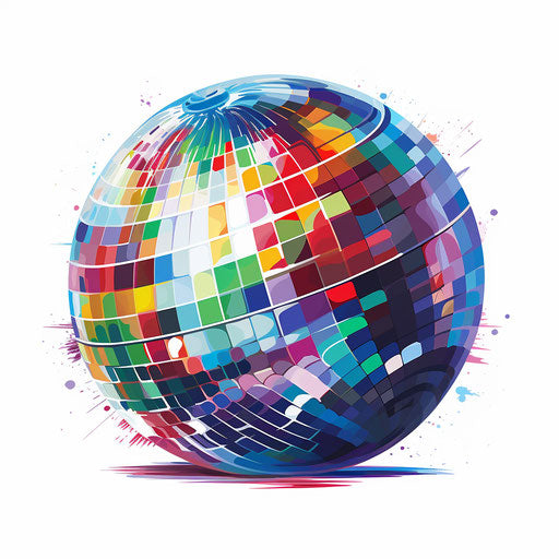 colorful disco ball png