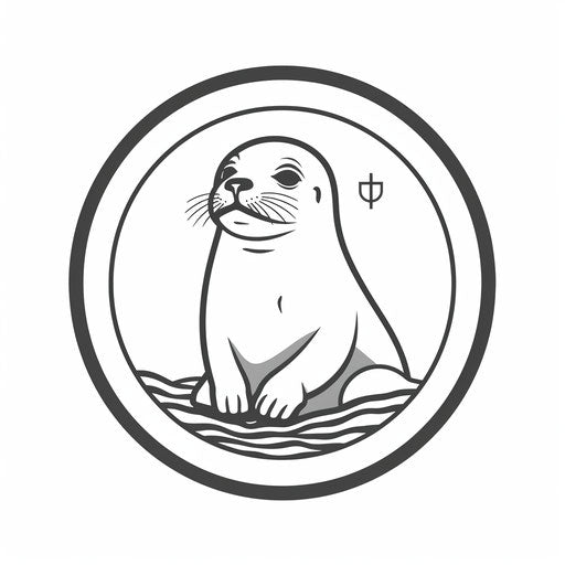 seals clipart black and white