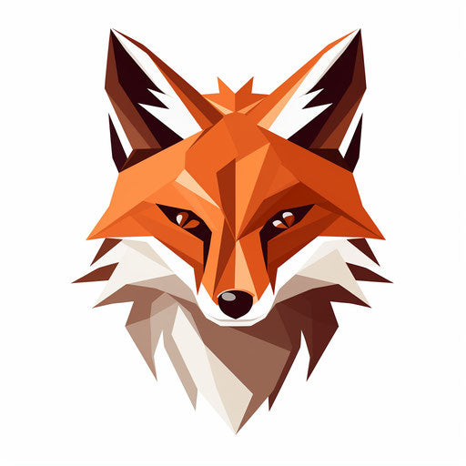 Fox Clipart In Minimalist Art Style Illustration: 4k Vector & Png 