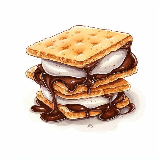 Chiaroscuro Art Styled Smores Graphics: 4k Vector Art – Imagella