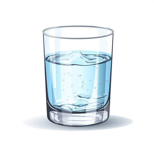 Simple tall glass of water stock vector. Illustration of refreshing -  21620064