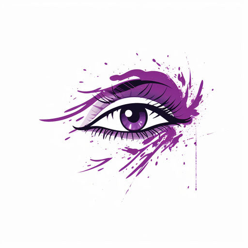 Purple Clipart In Minimalist Art Style 4k And Svg Imagella