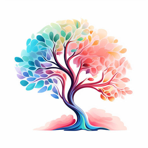 Tree Png Clipart In Pastel Colors Art Style: 4k Vector & Svg – Imagella