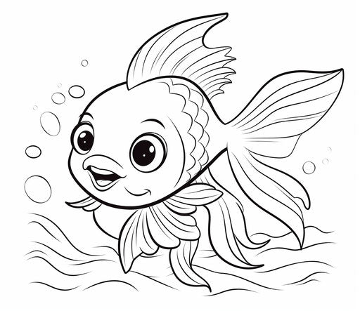 Kids' Creativity with Fish Coloring Pages – IMAGELLA