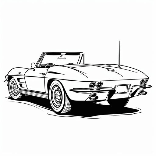 Corvette Coloring Sheets for Everyone – IMAGELLA