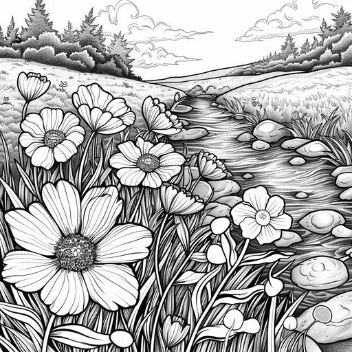 Engaging Printable Spring Coloring Pages for Various Groups