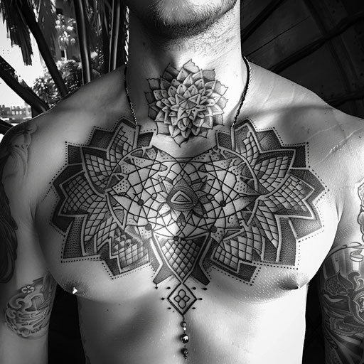 Sophisticated Chest Tattoos For Men Tattoo Designs – IMAGELLA