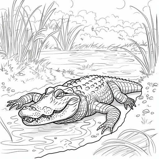 Alligator Coloring Page - Coloring Sheets for All Groups – IMAGELLA