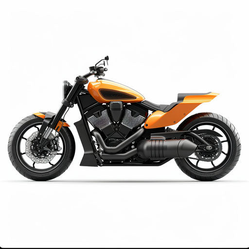 Motorcycle Clipart in Photorealistic Style Artwork: 4K Vector & SVG