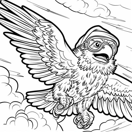 Relaxing Eagle Coloring Pages – IMAGELLA