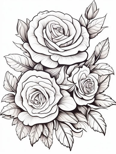 Brain-Boosting Flower Coloring Pages - Smart Play