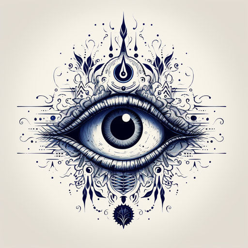 Dynamic Third Eye Tattoo Flash – IMAGELLA