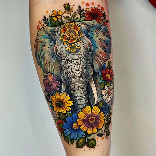 Wildflower Detailed Tattoo Designs