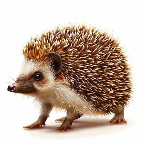 Hedgehog Clipart in Photorealistic Style: 4K Vector Clipart – IMAGELLA