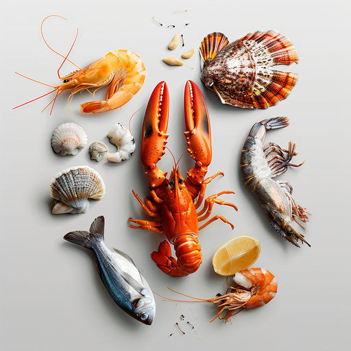 Seafood Clipart in Photorealistic Style: 4K Vector & SVG – IMAGELLA