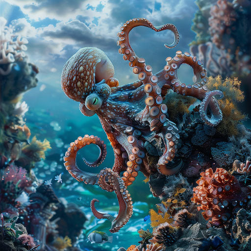 Octopus Images in Habitat: Vivid 4K Imagery