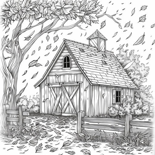 Engaging Barn Coloring Pages - Pages for Family and Friends