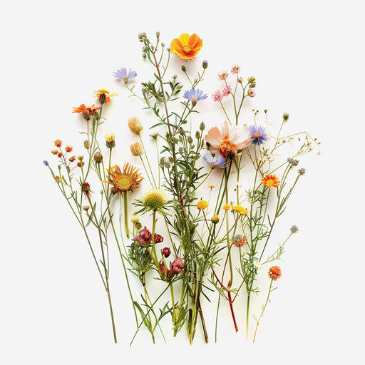 Wildflower Clipart in Photorealistic Style: Vector ARt, 4K, EPS, PNG ...