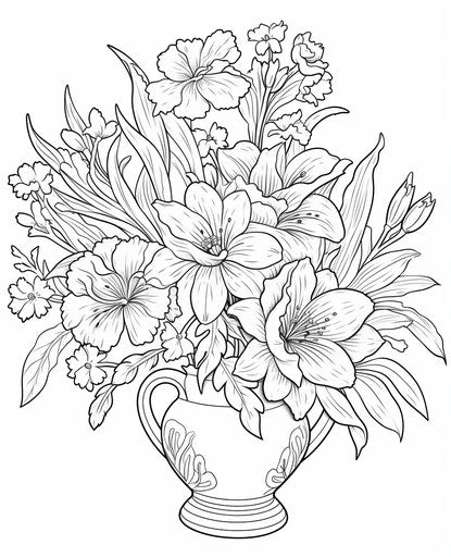 Unleash Creativity with Flower Coloring Pages
