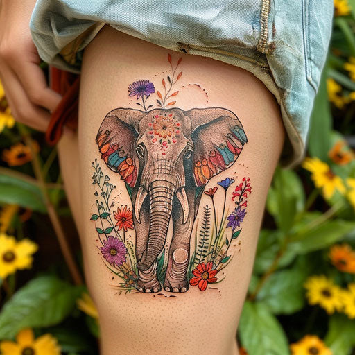Artistic Wildflower Tattoo Sketches