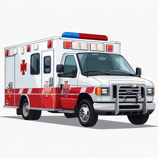 Ambulance Clipart in Photorealistic Style: Vector & 4K – IMAGELLA