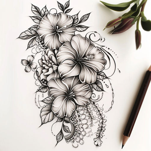 Lace Tattoo Sketch Collection