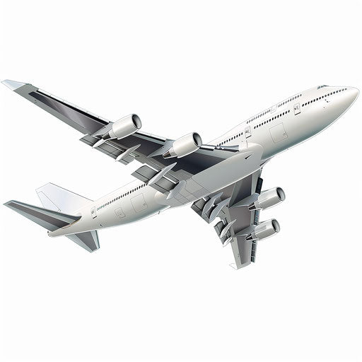 4K Vector Airplane Clipart in Photorealistic Style