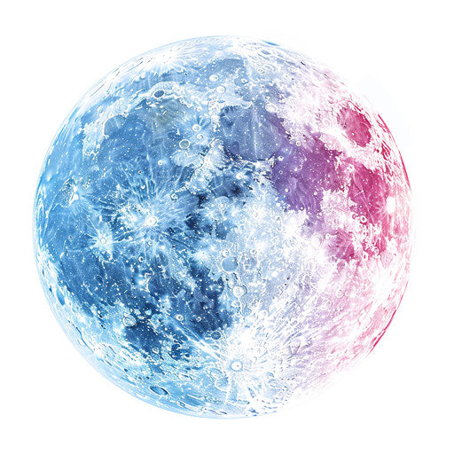 Full Moon Image in Photorealistic Style: Vector Clipart in 4K