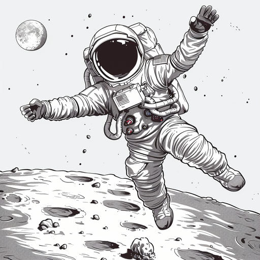 Brain-Boosting Astronaut Coloring Page - Smart Play – IMAGELLA