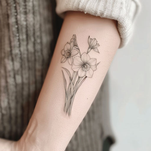 December Birth Flower Tattoo Outlines – IMAGELLA