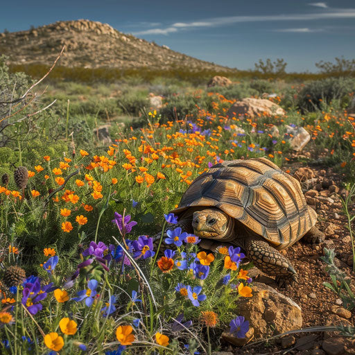 Texas Tortoise Endangered Elegance: Pristine Wildlife Imagery – IMAGELLA