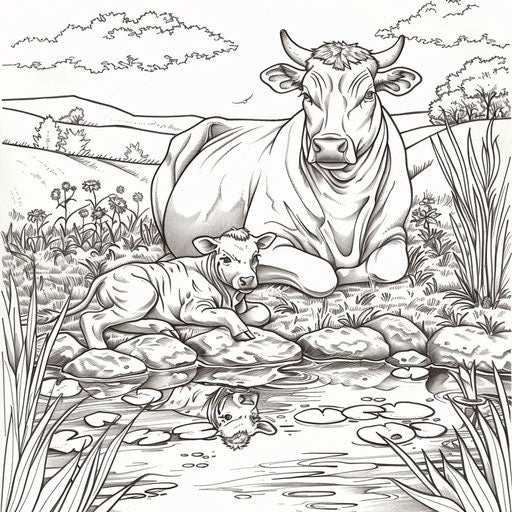 Explore Artistic Cow Coloring Sheet - Get Inspired – IMAGELLA