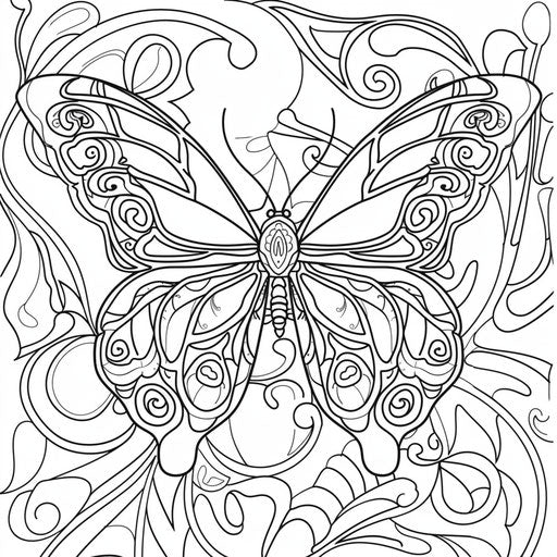 Explore Butterfly Coloring Pages for Groups – IMAGELLA