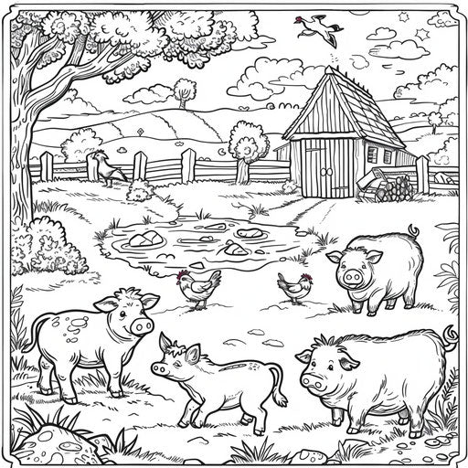 Animal Coloring Pages - Activity Coloring Sheets – IMAGELLA