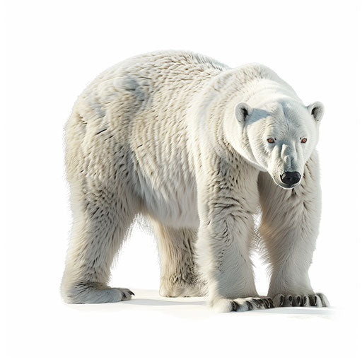 4K Vector Polar Bear Clipart in Photorealistic Style – IMAGELLA