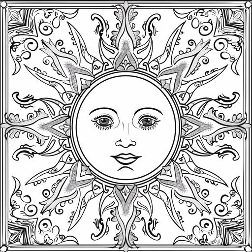 Printable Sun Coloring Page Designs – IMAGELLA