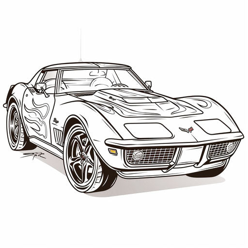 Fun Corvette Coloring Sheets for Any Occasion – IMAGELLA